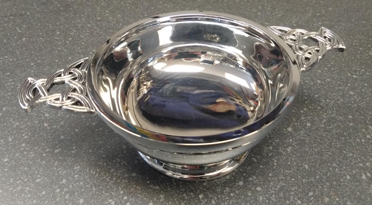 5 inch chrome plated quaich
