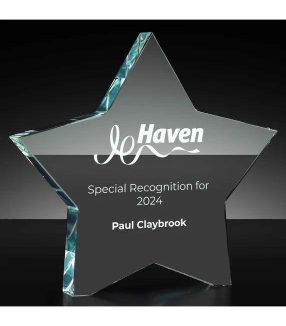 Self Standing Chunky Crystal Star Award