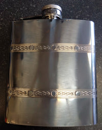 6oz Celtic Band Hip Flask