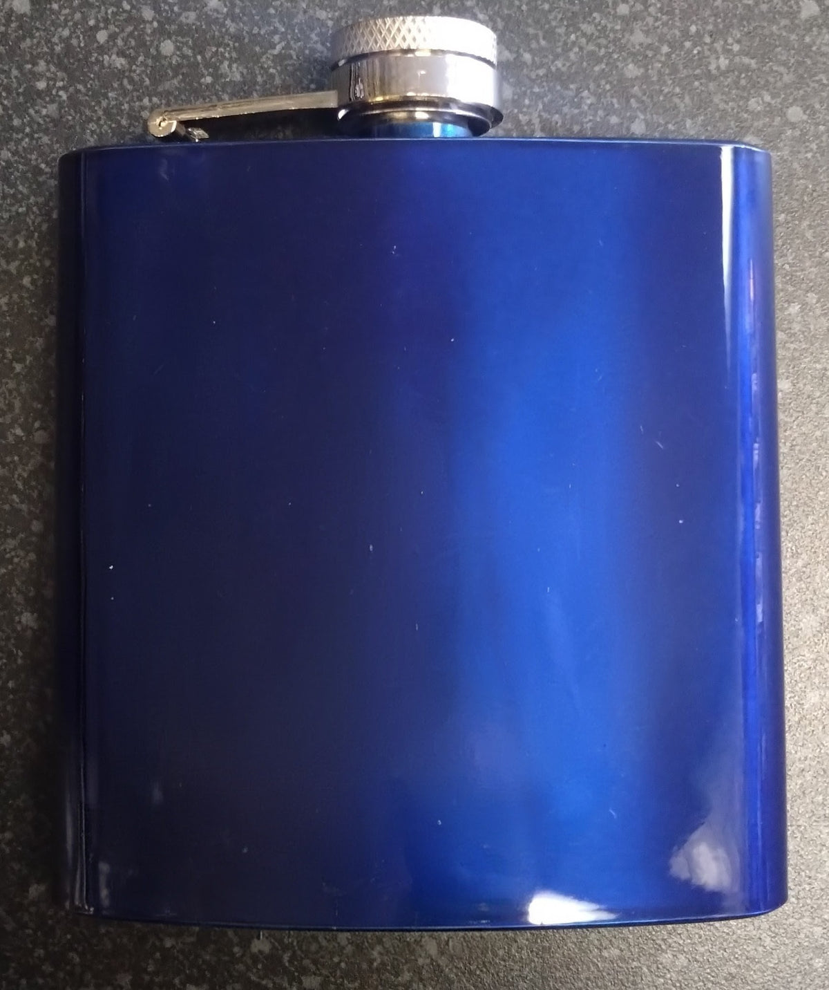 6oz Blue Hip Flask & Funnel Gift Set
