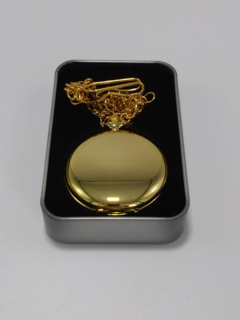 Personalised Gold Plated Pocket Watch