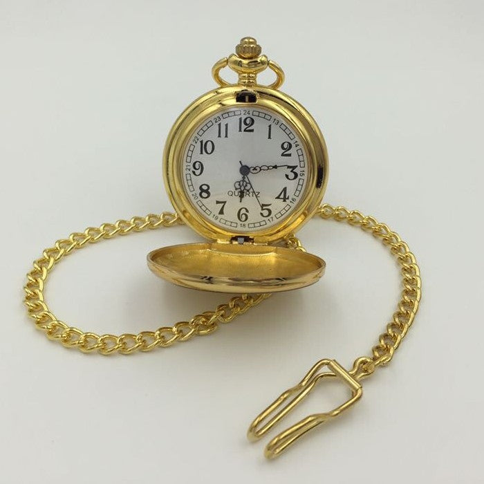 Personalised Gold Plated Pocket Watch