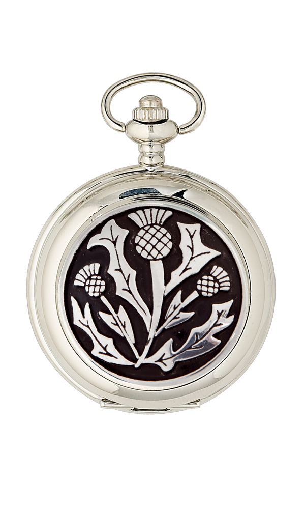 Three Thistle Mechanical Pocket Watch - Cutting Edge Engravers