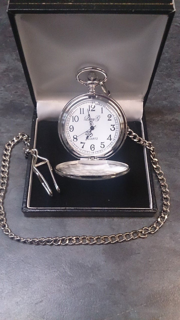 Silver Plated Pocket Watch - Cutting Edge Engravers