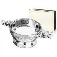 4" Thistle Handle Pewter Quaich - Cutting Edge Engravers
