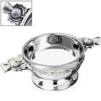 5" Thistle Handle Pewter Quaich - Quaich Glasgow