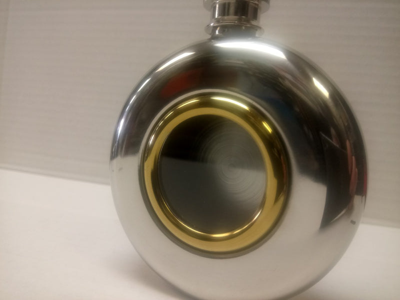 5oz Port Hole Hip Flask - Cutting Edge Engravers