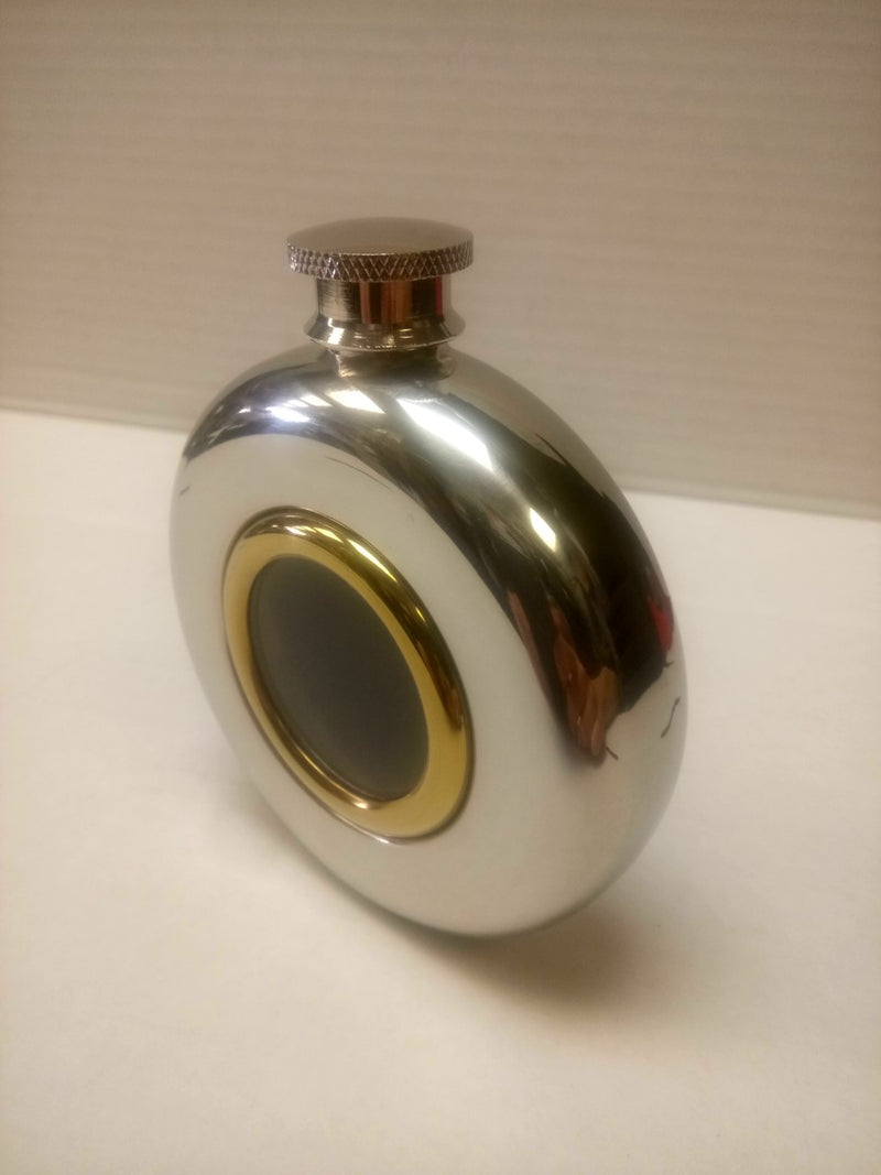 5oz Port Hole Hip Flask - Cutting Edge Engravers