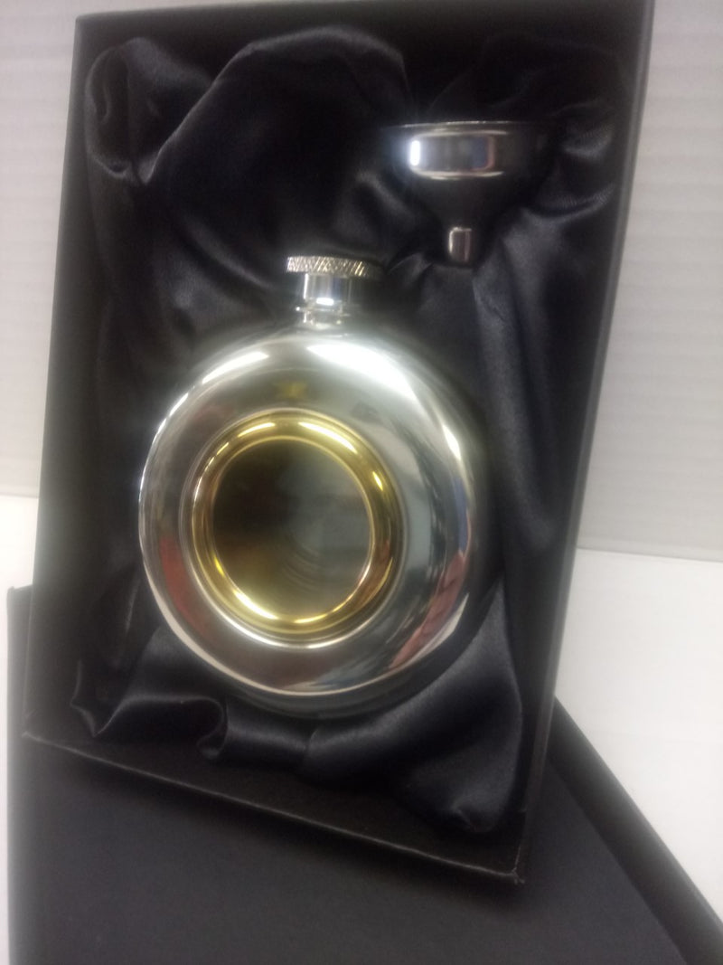 5oz Port Hole Hip Flask - Cutting Edge Engravers