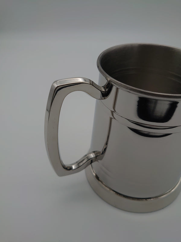 Polished Stainless Steel Tankard - Cutting Edge Engravers
