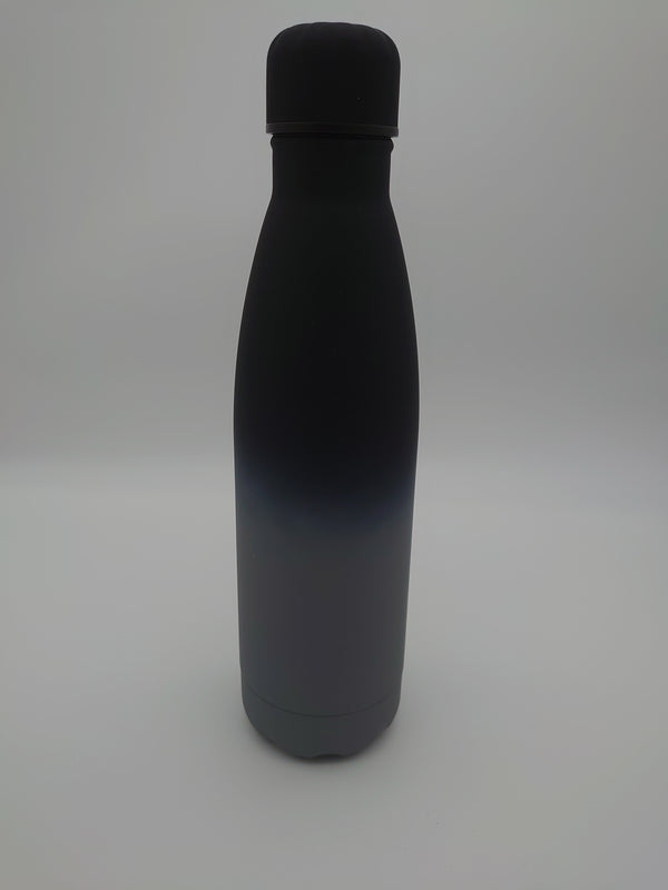 Matt Grey Black Gradient Thermos Bottle - Cutting Edge Engravers