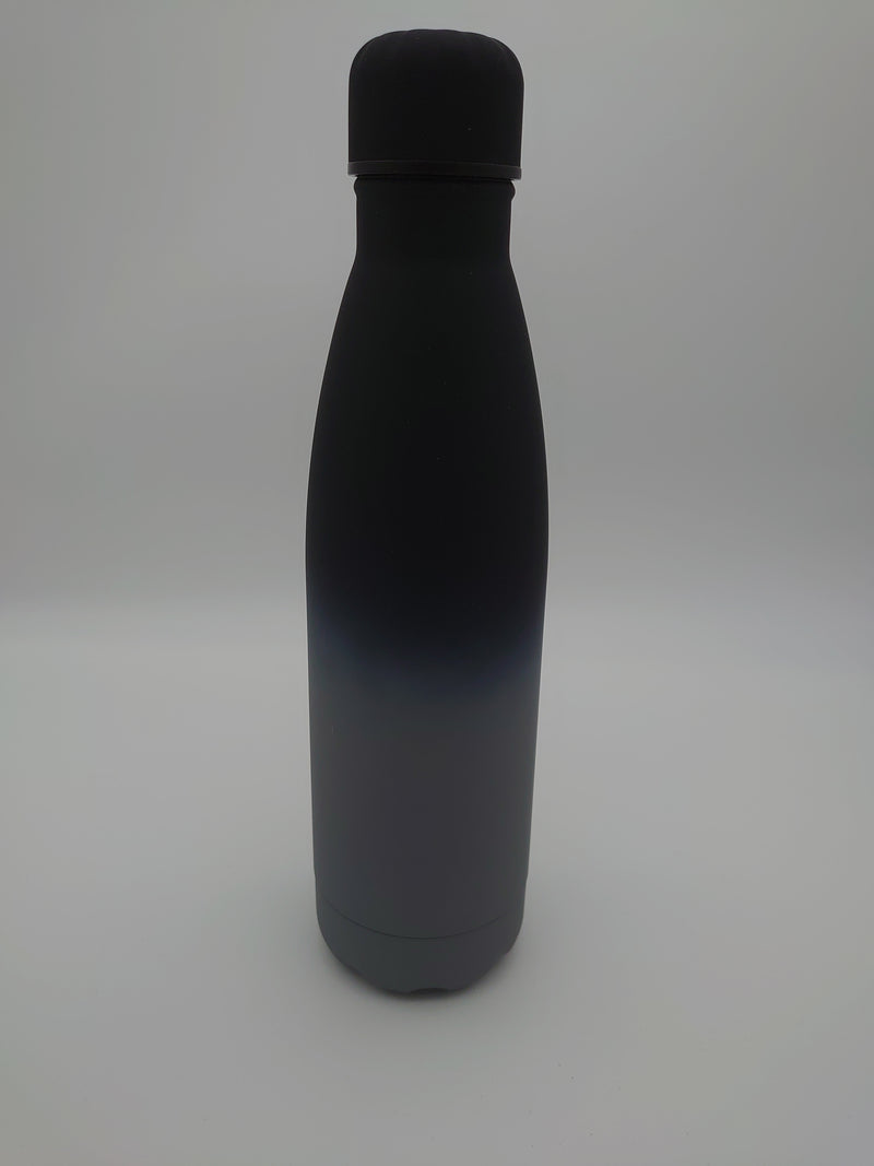 Matt Grey Black Gradient Thermos Bottle - Cutting Edge Engravers