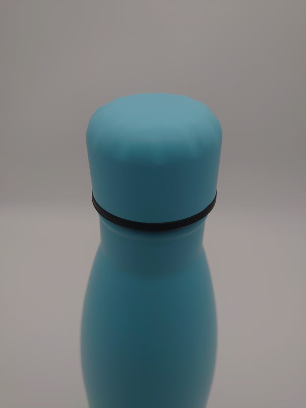 Matt Sky Blue Double Wall Thermos Bottle - Cutting Edge Engravers