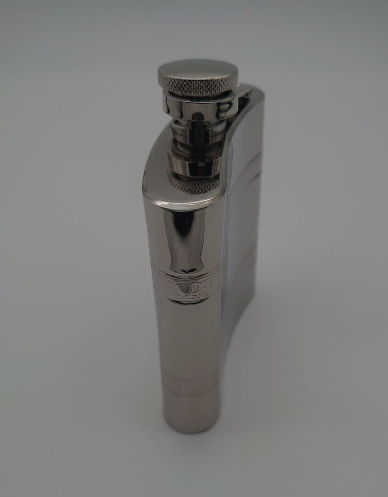 6oz Celtic Band Hip Flask side view