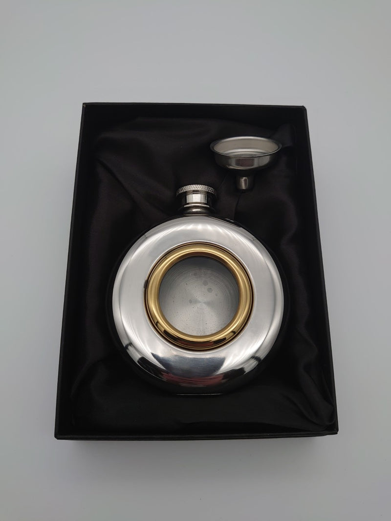 5oz Port Hole Hip Flask - Cutting Edge Engravers