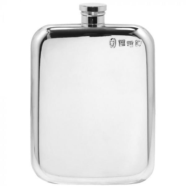 6oz Pewter Hip Flask - Cutting Edge Engravers