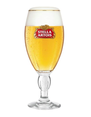 Engraved Stella Artois Chalice Pint Glass. Personalised With Your Message.  Great for Dad or a Stella Lover 