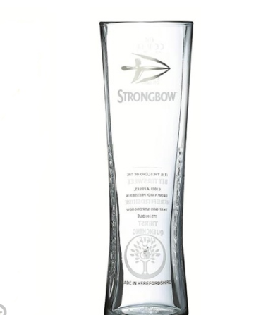 Personalised Strongbow Pint Glass - Cutting Edge Engravers